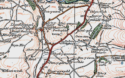 Old map of Dole in 1922
