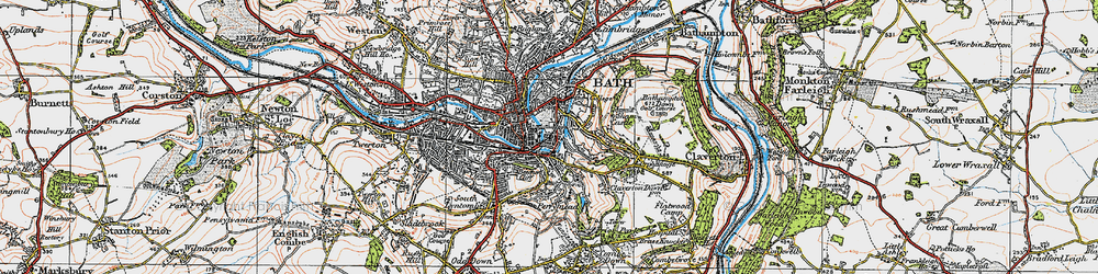 Old map of Dolemeads in 1919