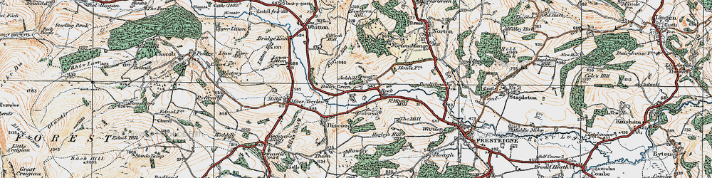 Old map of Ackhill in 1920