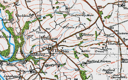 Old map of Dolton in 1919