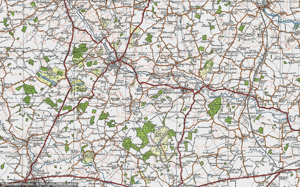 Old Map of Don Johns, 1921 in 1921