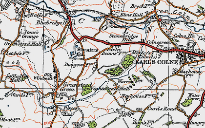 Old map of Don Johns in 1921