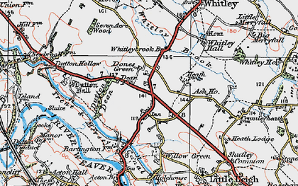 Old map of Dones Green in 1923
