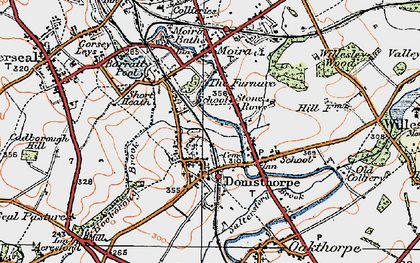 Old map of Donisthorpe in 1921
