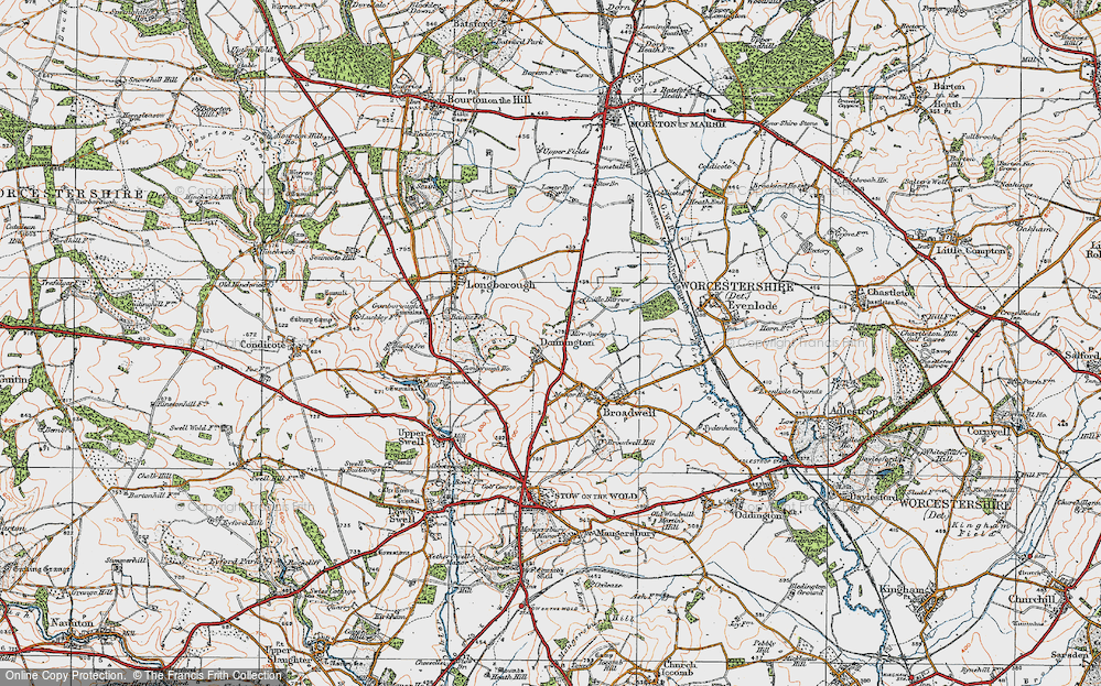 Old Map of Donnington, 1919 in 1919