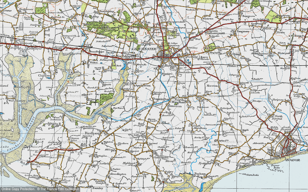 Old Map of Donnington, 1919 in 1919
