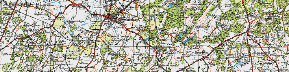 Old map of Doomsday Green in 1920