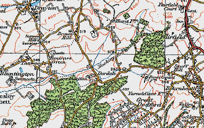 Old map of Dordale in 1921