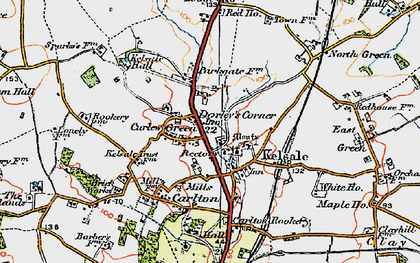 Old map of Dorley's Corner in 1921
