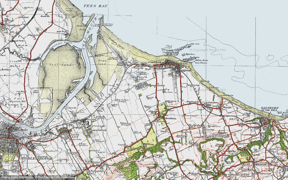 Old Map of Dormanstown, 1925 in 1925
