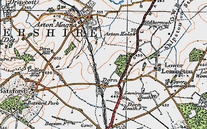 Old map of Dorn in 1919