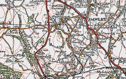 Old map of Doseley in 1921