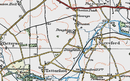 Old map of Doughton in 1921
