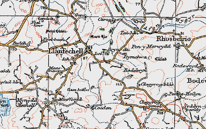 Old map of Douglas Bridge in 1922