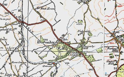 Old map of Dovenby in 1925