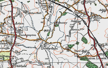 Old map of Doverdale in 1920