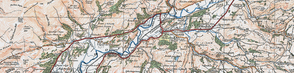 Old map of Bron-yr-aur in 1921