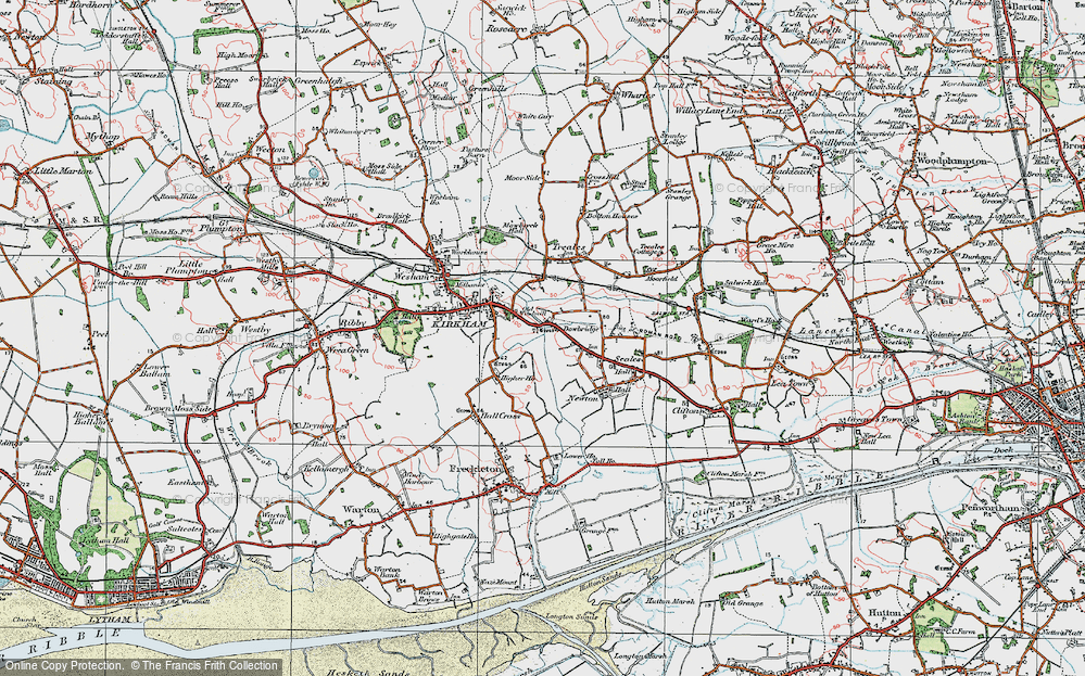 Old Map of Dowbridge, 1924 in 1924