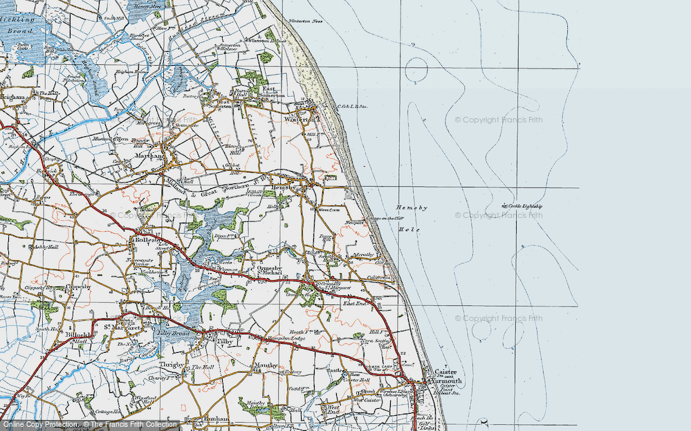 Old Map of Dowe Hill, 1922 in 1922