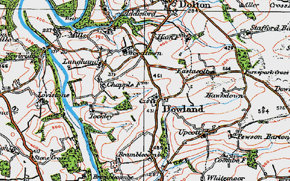Old map of Tockley in 1919