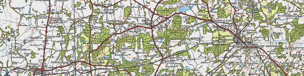 Old map of Down Park in 1920