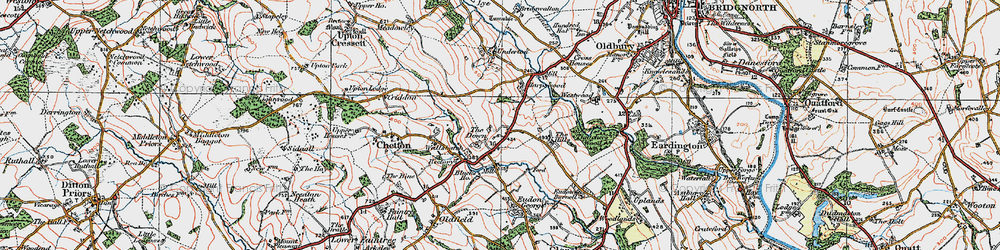Old map of Down, The in 1921