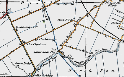 Old map of Dowsdale in 1922
