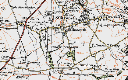 Old map of Doxford Park in 1925