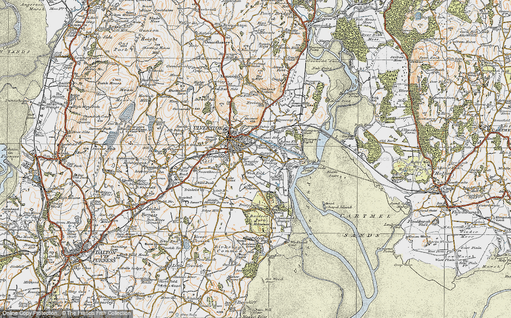 Old Map of Dragley Beck, 1925 in 1925