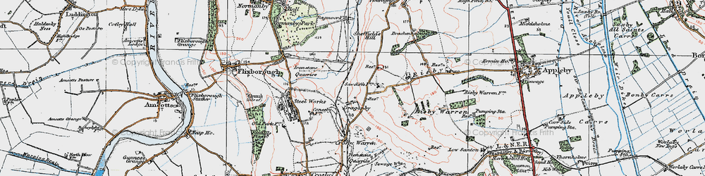 Old map of Foxhills Park in 1924