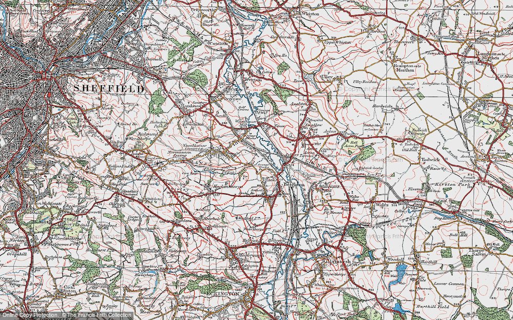 Old Map of Drakehouse, 1923 in 1923