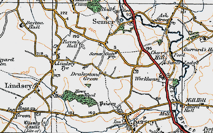 Old map of Drakestone Green in 1921