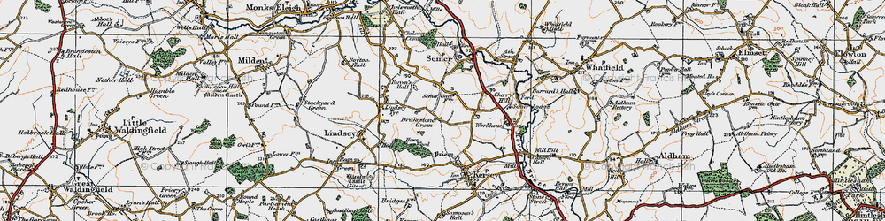 Old map of Drakestone Green in 1921