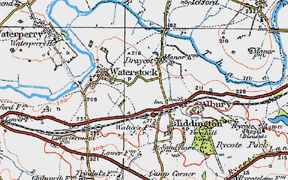 Old map of Draycot in 1919