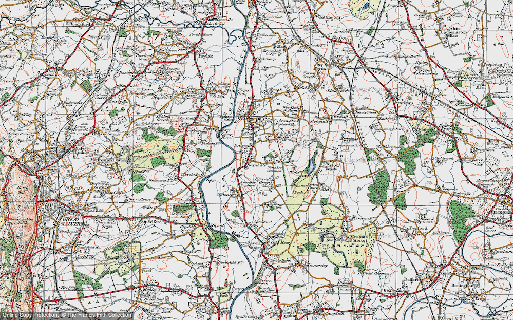 Old Map of Draycott, 1920 in 1920