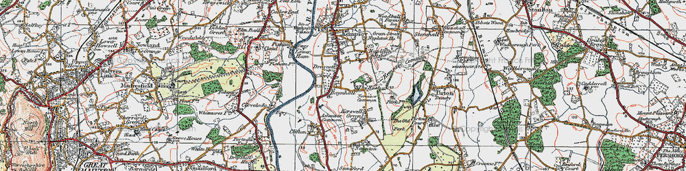 Old map of Draycott in 1920