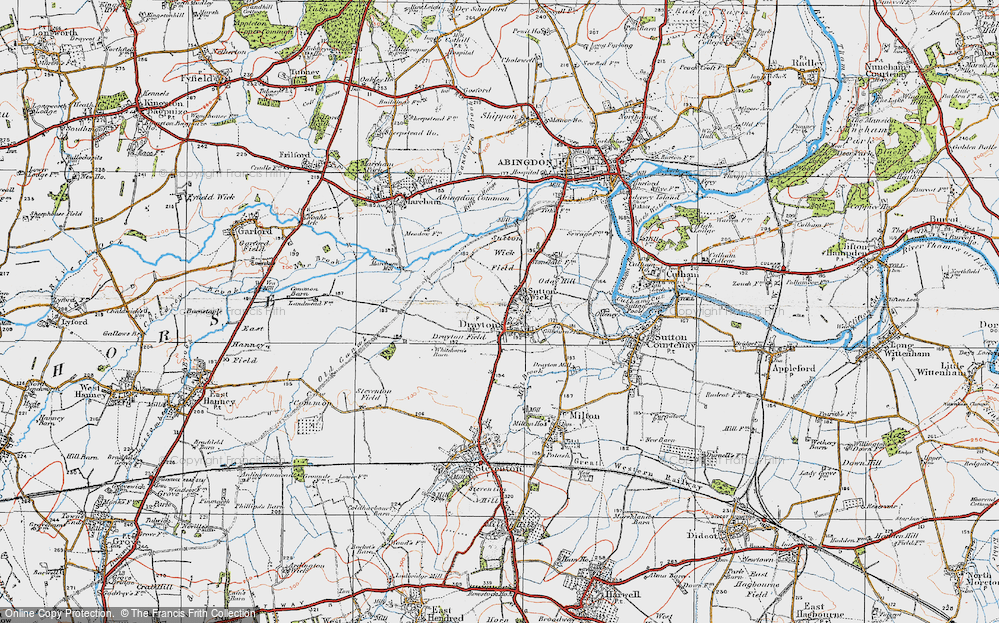 Old Map of Drayton, 1919 in 1919