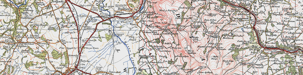 Old map of Dre-gôch in 1922