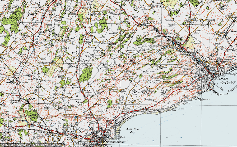 Old Map of Drellingore, 1920 in 1920