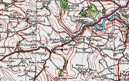 Old map of Drift in 1919