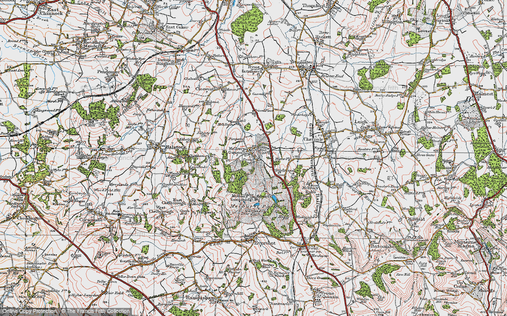 Old Map of Drive End, 1919 in 1919