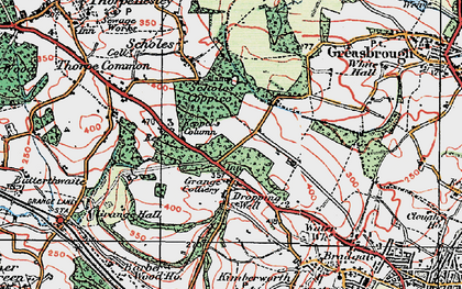 Old map of Dropping Well in 1924