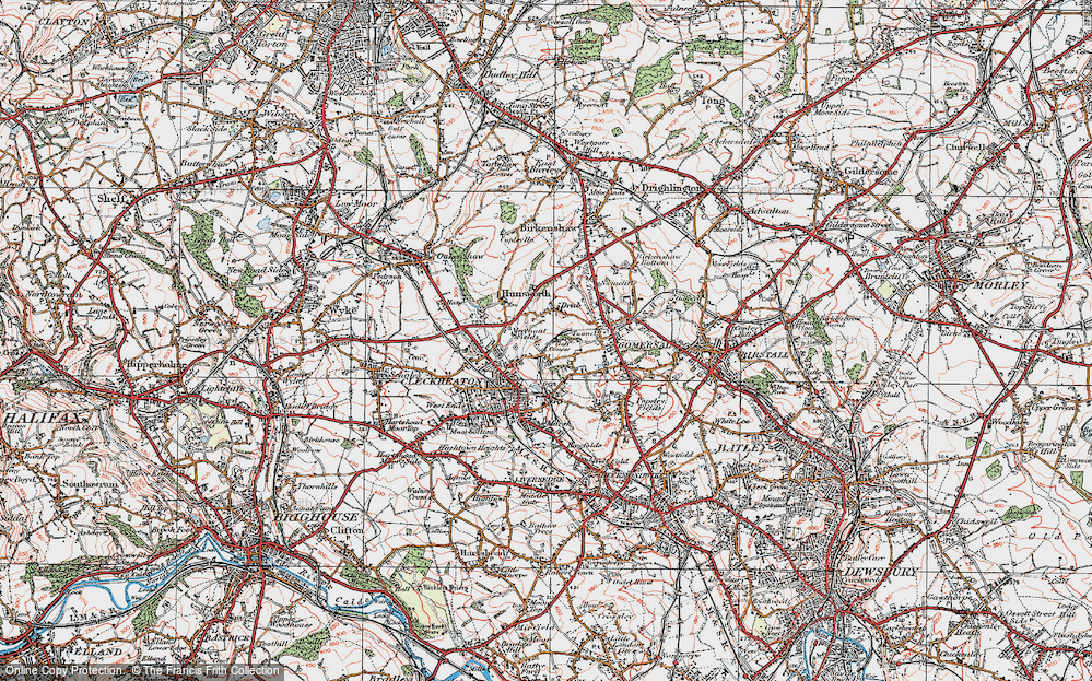 Old Map of Drub, 1925 in 1925