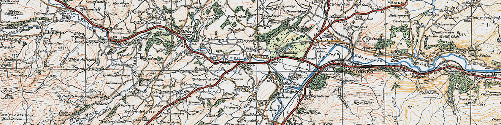 Old map of Druid in 1922