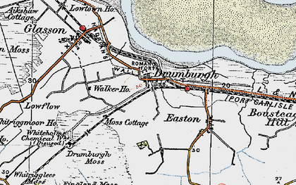 Old map of Drumburgh in 1925