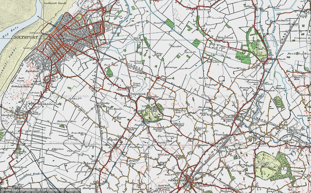 Old Map of Drummersdale, 1923 in 1923