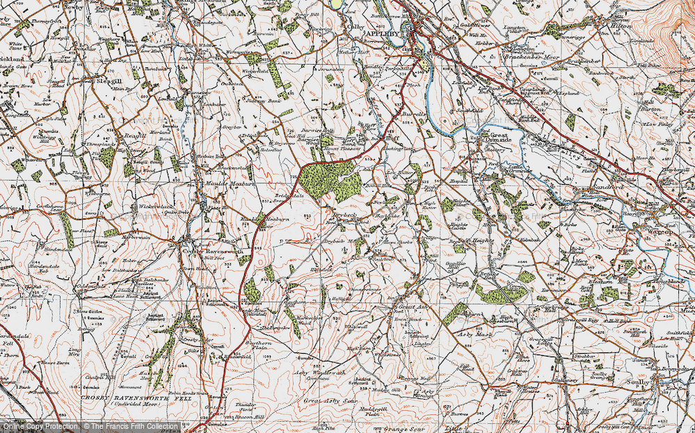 Old Map of Drybeck, 1925 in 1925