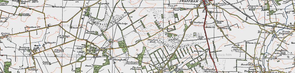 Old map of Drymere in 1921