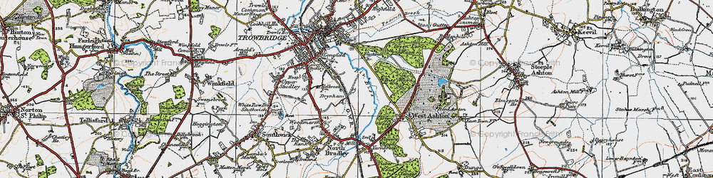 Old map of Drynham in 1919