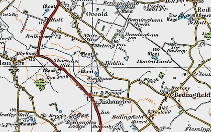 Old map of Dublin in 1921